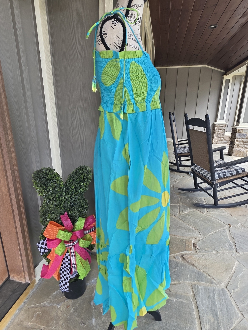 Resort Ready! Smocked Summer Midi Dress-NWT - Picture 14 of 16